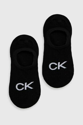 Calvin Klein nogavice - črna. Kratke nogavice iz zbirke Calvin Klein. Model iz elastičnega materiala.