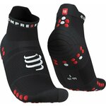 Compressport Pro Racing Socks v4.0 Run Low Black/Red T3 Tekaške nogavice
