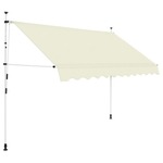 Ročno zložljiva tenda 250 cm krem