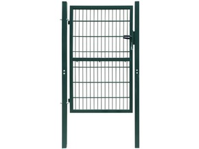 VIDAXL 2D ograjna vrata (enojna) zelena 106x210 cm