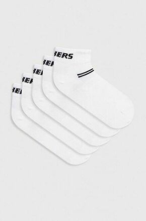 Otroške nogavice Skechers MESH VENTILATION 5-pack bela barva - bela. Otroške visoke nogavice iz kolekcije Skechers. Model izdelan iz elastičnega materiala. V kompletu je pet parov.