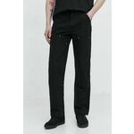 Kavbojke Dickies DUCK CANVAS UTILITY PANT moške, DK0A4XGO - črna. Kavbojke iz kolekcije Dickies straight kroja, z normalnim pasom. Model izdelan iz togega denima.