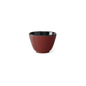 Komplet 2 rdečih skodelic za čaj iz litega železa Bredemeijer Xilin