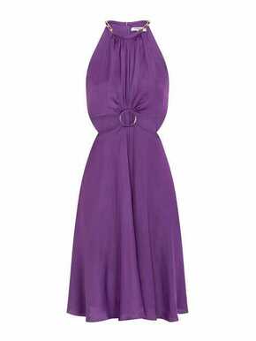 Obleka Morgan vijolična barva - vijolična. Obleka iz kolekcije Morgan. Model izdelan iz tkanine. Izrazit model za posebne priložnosti.