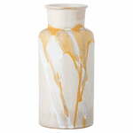 Kremno bela lončena ročno izdelana vaza Savana – Bloomingville