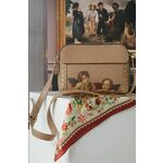 Torbica Medicine bež barva - bež. Srednje velika torbica iz posebne kolekcije Eviva L'arte. Model na zapenjanje, izdelan iz ekološkega usnja.