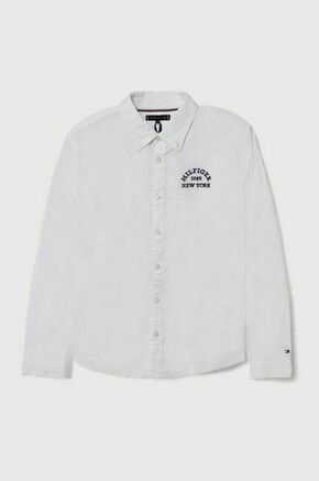 Otroška srajca Tommy Hilfiger bela barva - bela. Otroški srajca iz kolekcije Tommy Hilfiger