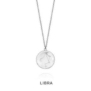 Viceroy Srebrni ogrlicni znak Libra Horoscopo 61014C000-38L srebro 925/1000