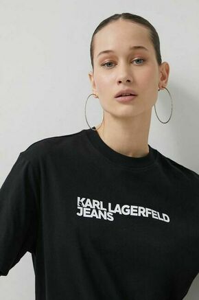 Bombažna kratka majica Karl Lagerfeld Jeans ženski