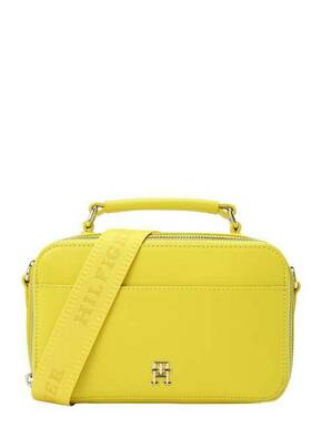 Torbica Tommy Hilfiger rumena barva - rumena. Majhna torbica iz kolekcije Tommy Hilfiger. Model na zapenjanje