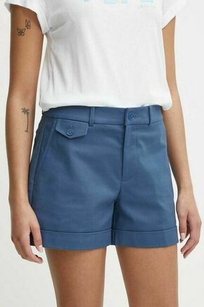 Kratke hlače Lauren Ralph Lauren ženski - modra. Kratke hlače iz kolekcije Lauren Ralph Lauren