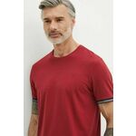 Bombažna kratka majica Medicine moški, rdeča barva - rdeča. Kratka majica iz kolekcije Medicine. Model izdelan iz enobarvne pletenine.