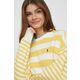 Bombažen pulover Polo Ralph Lauren ženska, rumena barva - rumena. Pulover iz kolekcije Polo Ralph Lauren, izdelan iz udobne, rahlo elastične tkanine. Model iz zračne bombažne tkanine.