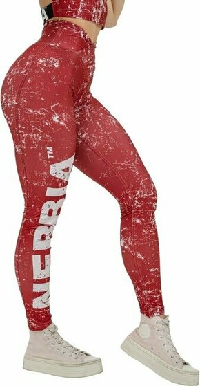 Nebbia Workout Leggings Rough Girl Red S Fitnes hlače