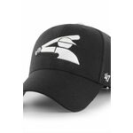 Kapa s šiltom 47 brand MLB Chicago White Sox črna barva, B-MVP06WBV-BKB - črna. Kapa s šiltom vrste baseball iz kolekcije 47 brand. Model izdelan iz pletenine z nalepko.