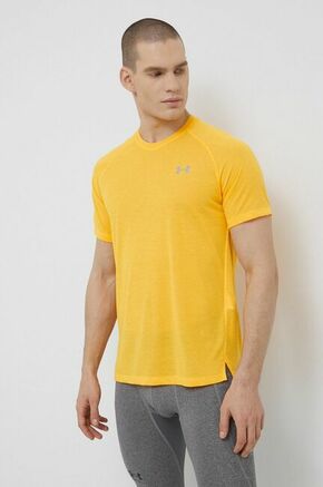 Kratka majica za tek Under Armour Streaker rumena barva - rumena. Kratka majica za tek iz kolekcije Under Armour. Model izdelan iz materiala