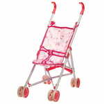Čuri Muri otroški voziček, kovinski, roza, 57 cm