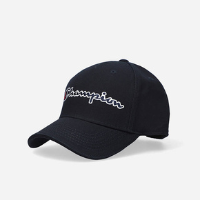 Champion bombažna kapa - črna. Baseball kapa iz kolekcije Champion. Model izdelan iz prijavno gradivo.