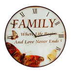 Dekko Stenska ura, Family, na stekleni podlagi