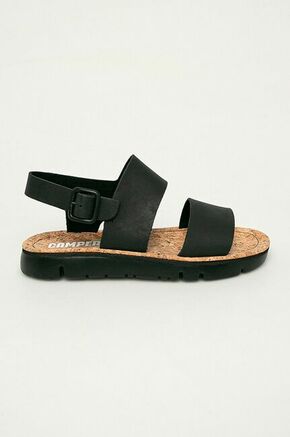 Camper usnjeni sandali Oruga - črna. Sandali iz kolekcije Camper. Model izdelan iz naravnega usnja.