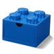 LEGO namizna škatla 4 s predalom - modra
