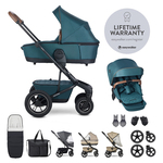 EASYWALKER Set XXL otroški voziček kombiniran Harvey5 Air Premium Jade Green z dodatki