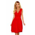 Numoco Ženska obleka 338-1 ELENA, rdeča, XL