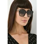 Sončna očala Furla ženska, črna barva, SFU713_530700 - črna. Sončna očala iz kolekcije Furla. Model s toniranimi stekli in okvirji iz plastike. Ima filter UV 400.