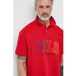 Bombažen polo Polo Ralph Lauren rdeča barva - rdeča. Polo iz kolekcije Polo Ralph Lauren. Model izdelan iz tanke, elastične pletenine. Izjemno udoben material.