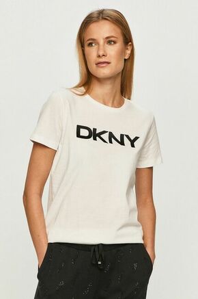 Dkny T-shirt - bela. T-shirt iz zbirke Dkny. Model narejen iz tanka