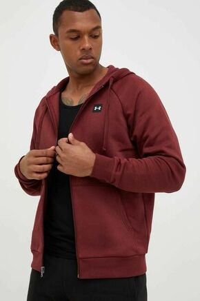 Under Armour Pulover UA Rival Fleece FZ Hoodie-RED S