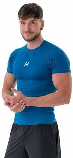 Nebbia Functional Slim-fit T-shirt Blue L Fitnes majica