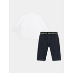 Karl Lagerfeld Kids Komplet srajce in hlač iz blaga Z30135 S Pisana Regular Fit