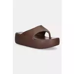Japonke Melissa MELISSA FREE PLATFORM THONG AD ženske, rjava barva, M 36088 BE885 - rjava. Japonke iz kolekcije Melissa. Model je izdelan iz sintetičnega materiala. Idealno za bazen, plažo ali sprehode.