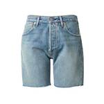 Jeans kratke hlače Levi's moški - modra. Kratke hlače iz kolekcije Levi's. Model izdelan iz jeansa. Trden material, ki ohranja obliko.