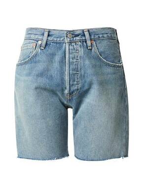 Jeans kratke hlače Levi's moški - modra. Kratke hlače iz kolekcije Levi's. Model izdelan iz jeansa. Trden material