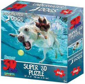 Underwater Dogs sestavljanka 3D pes Daisy