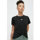 Bombažna kratka majica Dkny ženski, črna barva - črna. Kratka majica iz kolekcije Dkny, izdelana iz pletenine z nalepko. Model iz izjemno udobne bombažne tkanine.