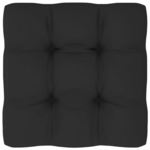vidaXL Blazina za kavč iz palet črna 70x70x12 cm