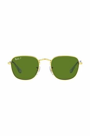 Otroška sončna očala Ray-Ban Frank Kids zelena barva