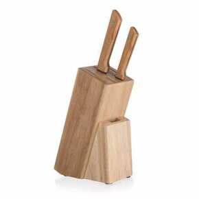 Čisté dřevo CleanWood Leseno stojalo za nože BRILLANTE gumijasto drevo - 22 x 17 x 9 cm