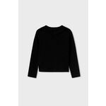 Otroški pulover Mayoral črna barva - črna. Otroške Pulover iz kolekcije Mayoral. Model izdelan iz rebraste pletenine. Material z optimalno elastičnostjo zagotavlja popolno svobodo gibanja.
