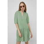 Obleka JDY zelena barva, - zelena. Lahka obleka iz kolekcije JDY. Ohlapen model izdelan iz enobarvne tkanine.