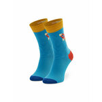 Happy Socks Otroške visoke nogavice KROK01-6000 Modra