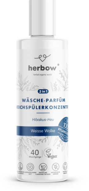 Herbow Koncentrat mehčalca in dišava za perilo "White Cloud" - 200 ml