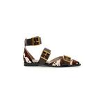 AllSaints balerinke usnjene Sutton Shoe bež W108FE
