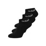 Unisex nizke nogavice adidas Linear Ankle Socks Cushioned Socks 3 Pairs IC1303 black/white