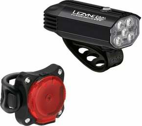 Lezyne Fusion Drive 500+/Zecto Drive 200+ Pair Satin Black/Black Front 500 lm / Rear 200 lm Kolesarska luč