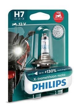 Philips žarnica H7 X-tremeVision Moto 12V 55W + 130%