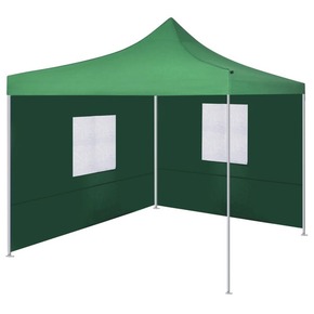 Shumee Zložljiv šotor z 2 stenama 3x3 m zelene barve